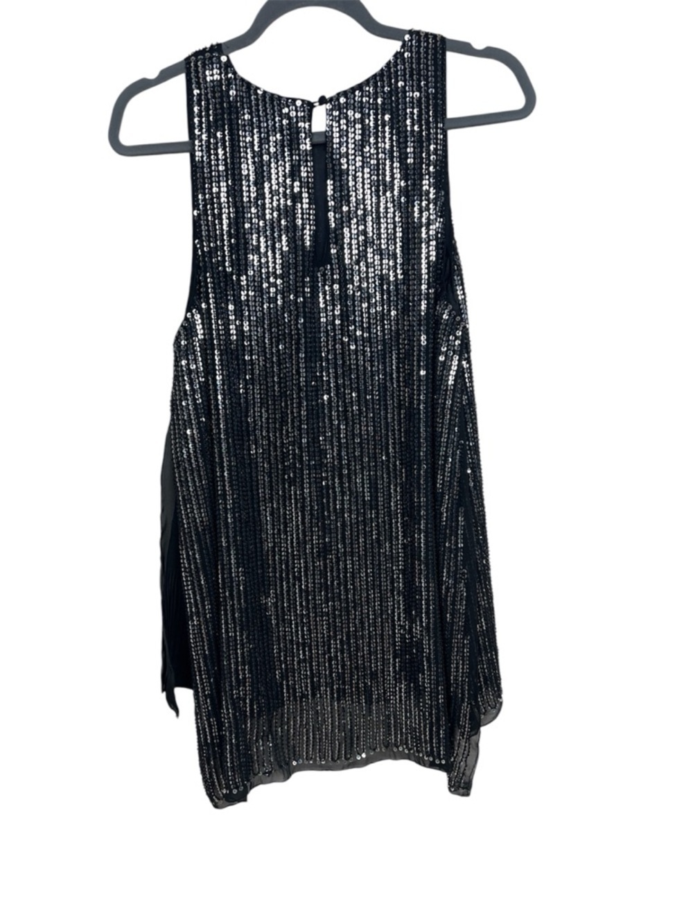 Endless Rose Sleeveless Black Sequin Tunic Top M - Picture 4 of 9